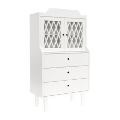 Cam Cam Copenhagen Harlequin French Cabinet - White
