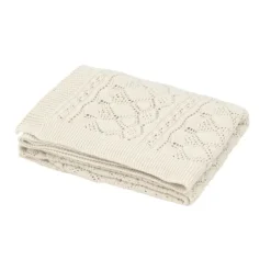 Cam Cam Copenhagen Pointelle Gebreide Baby Deken - Off White Hot