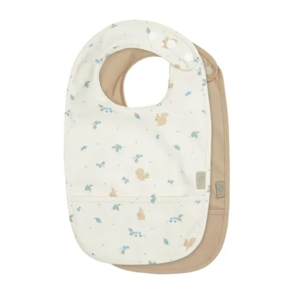 Cam Cam Copenhagen Slabbetjes met Vangzakje - 2-Pack - Blueberries Best