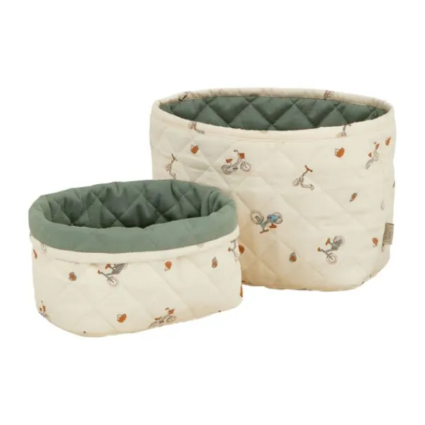 Cam Cam Copenhagen Cam Cam Quilted Opbergmandje Bicycles 2 Stuks Outlet