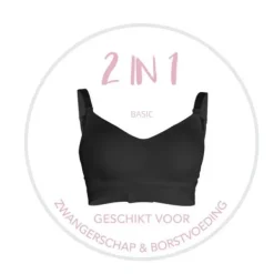 Carriwell Original Voedingsbh Zwart Mt. S New