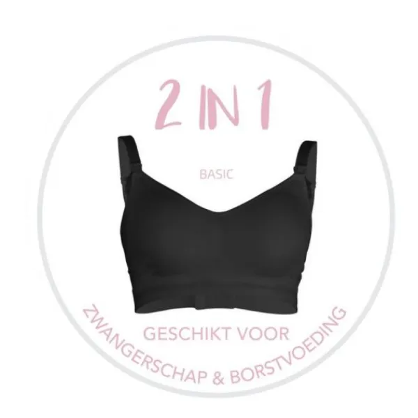 Carriwell Original Voedingsbh Zwart Mt. S New