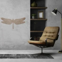 Casa Sentir Libelle Wanddecoratie - Large - Naturel Discount