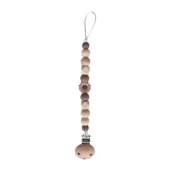 Chewies & More Daisy Speenclip - Wood Brown Clearance