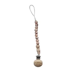 Chewies & More Mon Fleur Speenclip - Siliconen - Brown Flower Hot