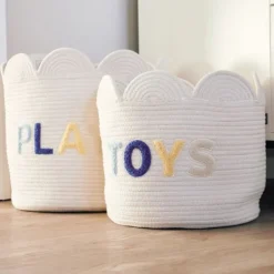 Childhome Flower Mand – 30 cm - Ecru New