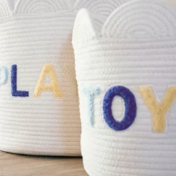 Childhome Flower Mand – 30 cm - Ecru New