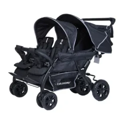 Childhome Kinderwagen - Quadruple - 4 Kinderen - Zwart Outlet