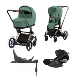 Cybex E-Priam 4 Kinderwagen Set 4-in-1 - Sepia Black