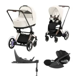 Cybex E-Priam 4 Kinderwagen Set 4-in-1 - Sepia Black