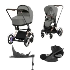 Cybex E-Priam 4 Kinderwagen Set 4-in-1 - Sepia Black