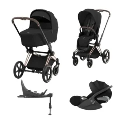 Cybex Priam 4 Kinderwagen Set 4-in-1 - Sepia Black Clearance
