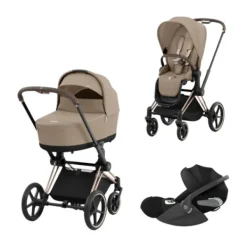 Cybex Priam 4 Kinderwagen Set 3-in-1 - Cozy Beige Clearance