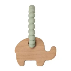 DAY Dierenfiguren Bijtring - Silicone - Neushoorn - Ivory Cream Best