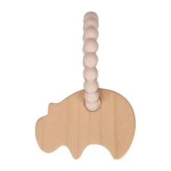 DAY Dierenfiguren Bijtring - Silicone - Neushoorn - Ivory Cream Best