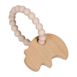 DAY Dierenfiguren Bijtring - Silicone - Neushoorn - Ivory Cream Best
