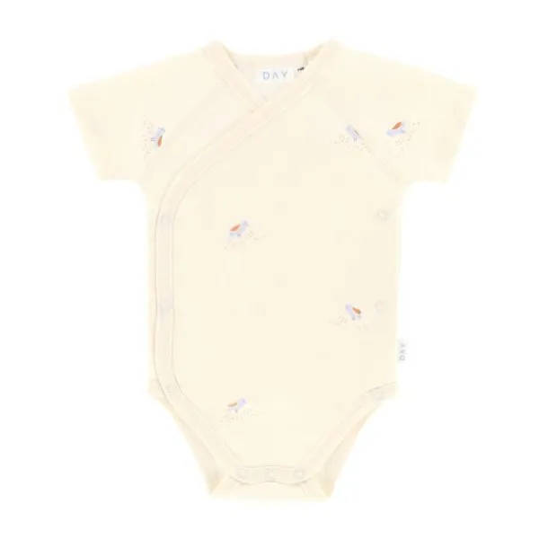 DAY Overslagromper Korte Mouw - Mt. 50/56 - Cream Best