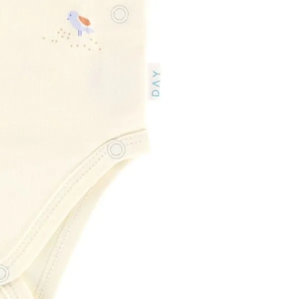 DAY Overslagromper Korte Mouw - Mt. 50/56 - Cream Best