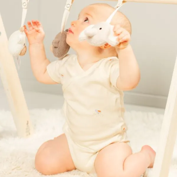 DAY Overslagromper Korte Mouw - Mt. 50/56 - Cream Best