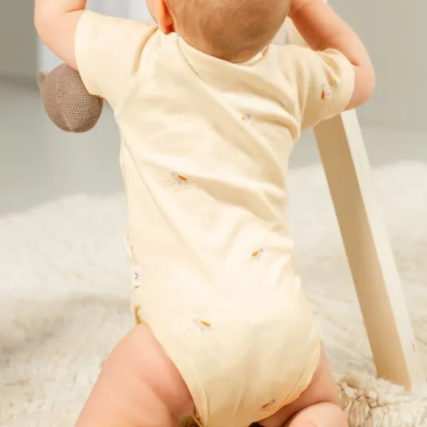 DAY Overslagromper Korte Mouw - Mt. 50/56 - Cream Best