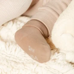 DAY Sokjes Gestreept - Mocha - 0-6 Mnd Hot