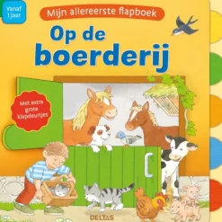 Deltas Boekje – Mijn Allereerste Flapboek – Op De Boerderij Clearance