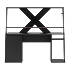 Diagone Axyon Gamer Bureau - Zwart Discount