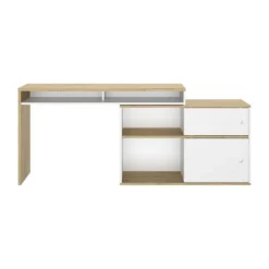 Diagone Modula Modulair Bureau - Ambachtelijk Eikenhout