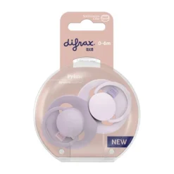 Difrax Dynamic Lovi Prime Fopspeen - 0-6M - 2st. - Lilac/Violet Sale