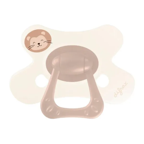 Difrax Natural Fopspeen - 6+ Mnd - Berry Pink Bunny Hot