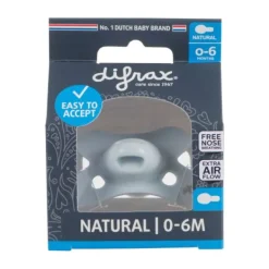 Difrax Naturel Fopspeen Blauw 0-6 Mnd Sale