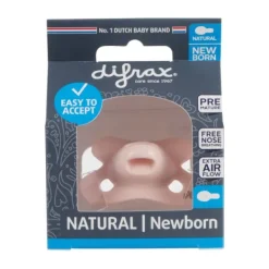 Difrax Naturel Fopspeen Roze Newborn Discount