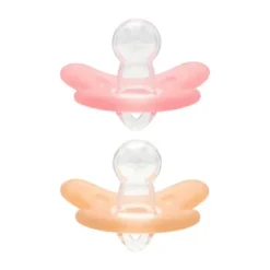 Difrax Siliconen Fopspeen Raspberry / Caramel 6-12 Mnd 2 Stuks Sale