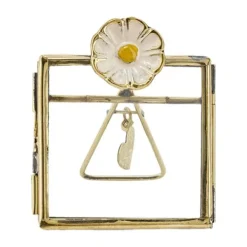 Doing Goods Fotolijstje - Posy Daisy Frame Mini - Messing/Glas New