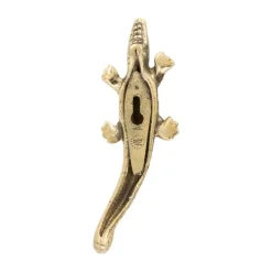 Doing Goods Wandhaak - Chewy Krokodil Klein - Messing New