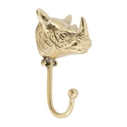 Doing Goods Wandhaak - Roger Neushoorn - Messing Sale