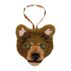 Doing Goods Wandhanger - Tapis Amis - Archie Geruite Beer Dierenkop Outlet