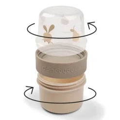 Done By Deer Birdee 2-Way Snackbox - Small - Sand Outlet