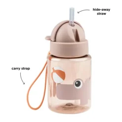 Done By Deer Drinkfles Met Rietje - Tiny Farm - Blue Clearance