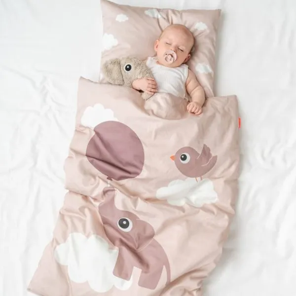 Done By Deer Elphee Dekbedovertrek - 100 x 140 cm - Powder Best