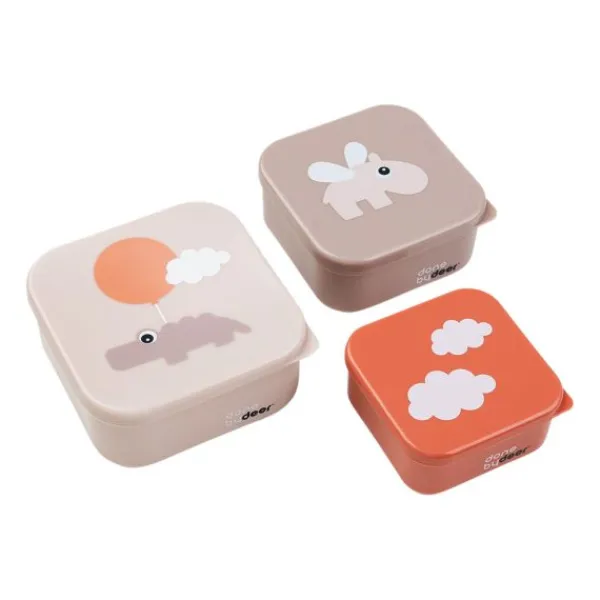 Done By Deer Happy Clouds Snackbox Green 3 Stuks Online