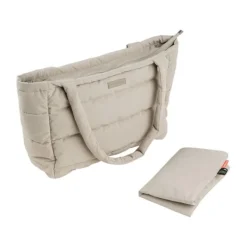 Done By Deer Quilted Changing Tote Bag Black New