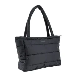 Done By Deer Quilted Changing Tote Bag Black New