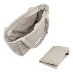 Done By Deer Quilted Changing Tote Bag Black New