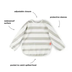 Done By Deer Stripes Slab - Met Mouwen - Blue Hot