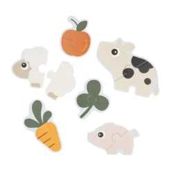 Done by Deer Tiny Farm Eerste Puzzel - Colour Mix Sale