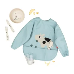 Done by Deer Tiny Farm Slab Met Mouw - Blue Discount