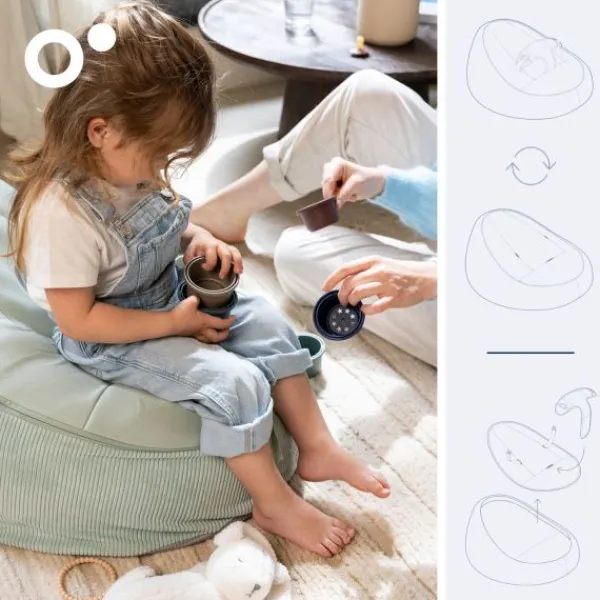 Doomoo Seat'N Grow - Grey Hot