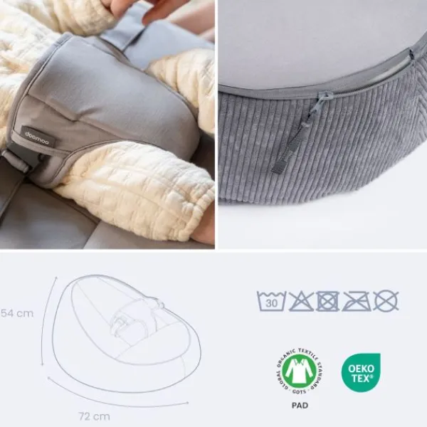 Doomoo Seat'N Grow - Grey Hot