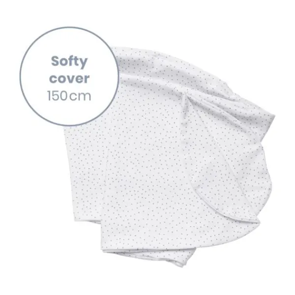 Doomoo Softy Silver Dots Voedingskussenhoes Clearance